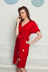 100% Linen wrap dress - Sustainable clothing brand